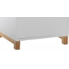 Caisson de bureau design 1 porte laqué blanc Illary