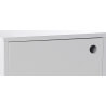 Caisson de bureau design 1 porte laqué blanc Illary