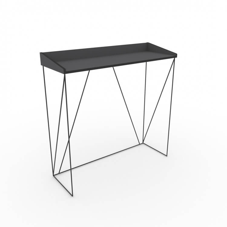 Console industrielle gris/noir Mareva