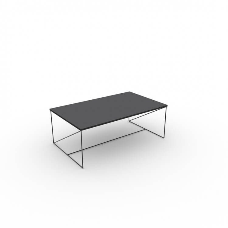 Table basse industrielle gris/noir Mareva