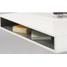 Table basse design en bois blanc laqué Mylane