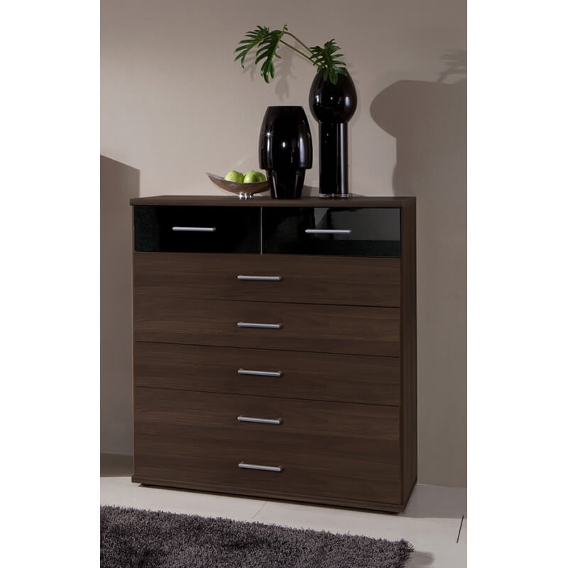 commode noir laqué commode contemporaine 7 tiroirs noyer laqu 233 noir delphine matelpro commode noir laqué commode contemporaine 7 tiroirs noyer laqu 233 noir delphine matelpro