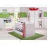 Bibliothèque enfant contemporaine blanc alpin/vert Wendy