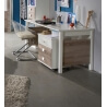 Bureau enfant contemporain avec caisson chêne montana/blanc Kyriane