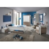 Chambre enfant contemporaine chêne montana/blanc Kyriane II