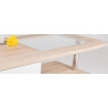 Table basse design en bois chêne clair Veracruz