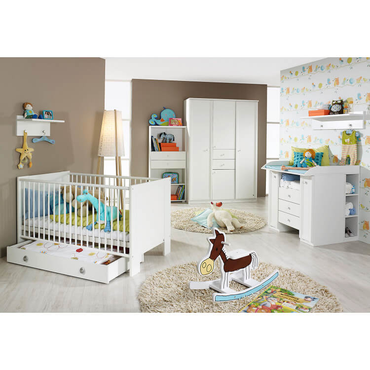 Chambre bébé contemporaine coloris blanc Nielson II