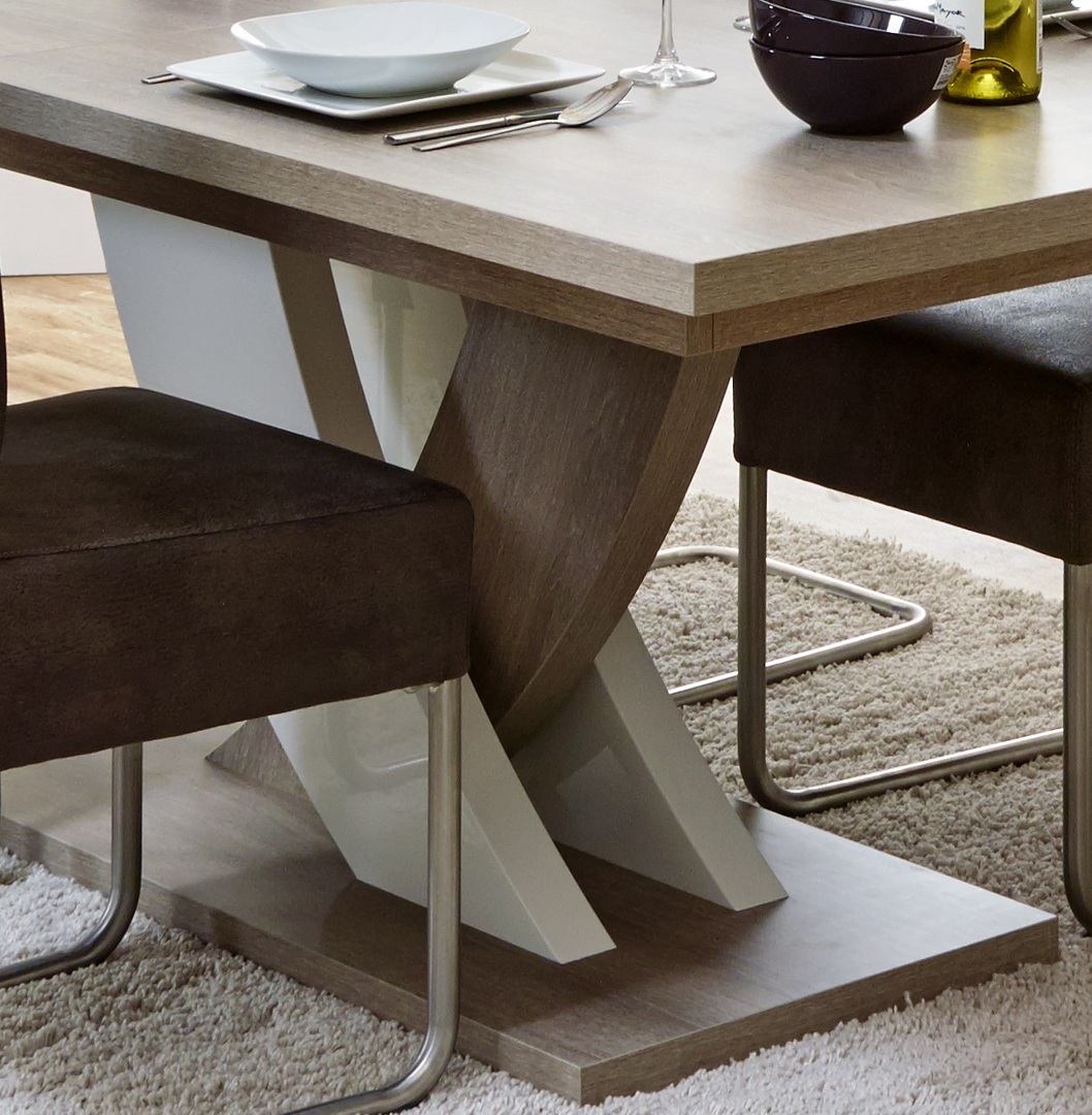  Table  de salle  manger contemporaine  extensible  ch ne 