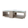 Table basse contemporaine chêne gris Angeline