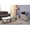 Table basse contemporaine chêne gris Angeline