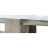 Table basse contemporaine chêne gris Angeline