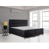 Ensemble literie boxspring fixe ressorts bonnell en tissu noir Comodor