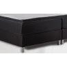 Ensemble literie boxspring fixe ressorts bonnell en tissu noir Comodor