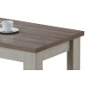 Table basse contemporaine rectangulaire chêne clair/brun Milena