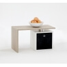 Table basse contemporaine chêne/blanc Shane