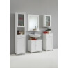 Meuble bas de salle de bain contemporain blanc Fidusine