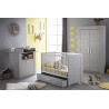 Armoire enfant contemporaine 2 portes chêne clair Bambino