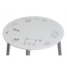 Ensemble table et chaises enfant contemporain blanc/gris Papyrus