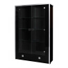 Vitrine design 2 portes coloris noir brillant Ipsylone