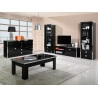 Meuble TV design coloris noir brillant Ipsylone