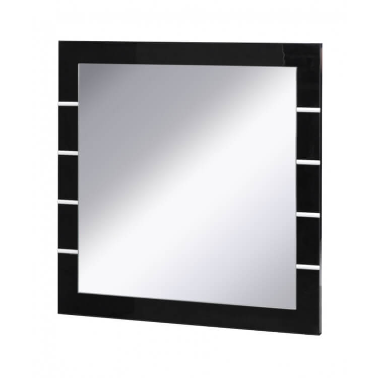 Miroir de salle à manger (lot de 3) coloris noir/blanc brillant Milady