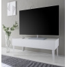 Meuble TV design 2 tiroirs coloris blanc Adèle