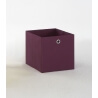Panier de rangement en tissu lilas Gama II