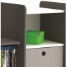 Meuble TV enfant contemporain coloris blanc/gris Corner