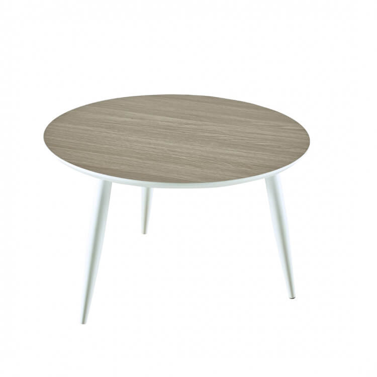 Jordanie Ronde Coloris Contemporaine Basse Table Chêneblanc oCBerdx