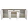 Buffet/bahut contemporain blanc/marron Rubio