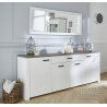 Buffet/bahut contemporain blanc/marron Rubio