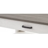 Table basse contemporaine blanc/marron Rubio