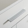 Buffet/bahut design 4 portes/1 tiroir coloris blanc brillant Joyce
