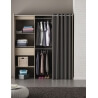 Dressing extensible contemporain coloris chêne brossé Louna