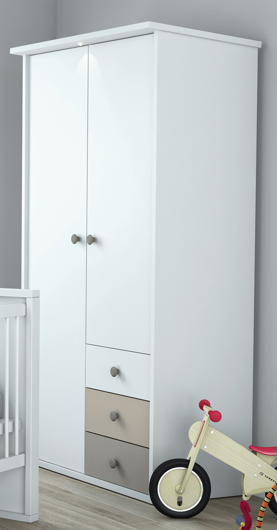 Armoire Bebe Contemporaine Coloris Blanc Argile Nuage Armoire Bebe Contemporaine Coloris Blanc Argile Nuage