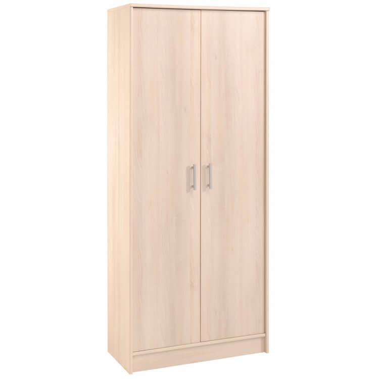 Armoire contemporaine 2 portes coloris acacia Vital