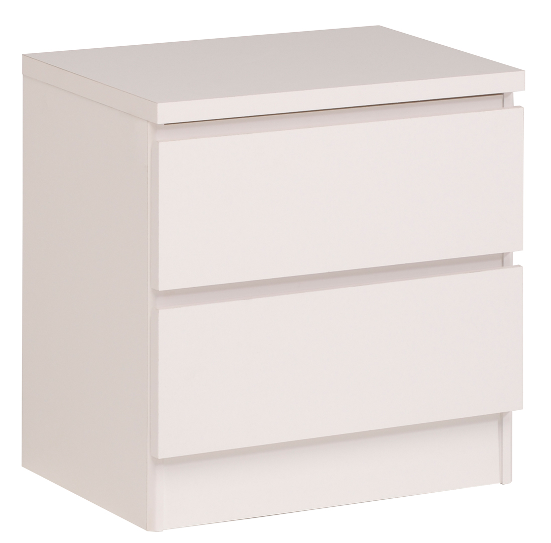 Chevet Tiroirs Malone Design 2 Blanc lF13TJu5Kc