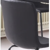Ensemble table et 4 chaises design noir Wallace