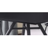 Ensemble table et 4 chaises design noir Wallace