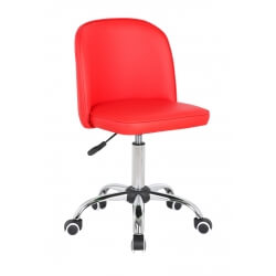 Chaise de bureau enfant design rouge Augustine