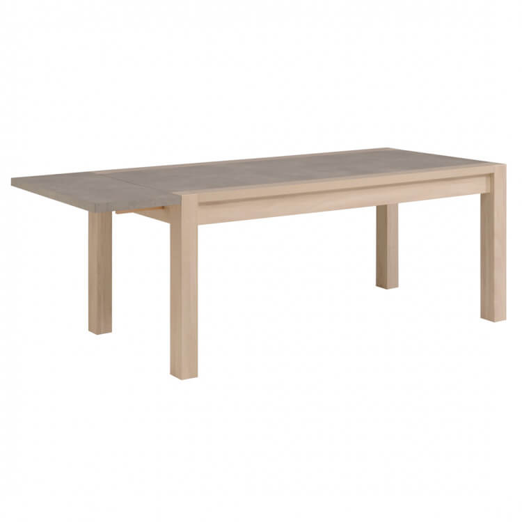 Allonge de table coloris béton clair Gentiane Allonge de table coloris béton clair Gentiane