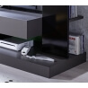 Banc TV design laqué noir Drice