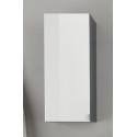Meuble haut de salle de bain design gris/blanc laqué Messine