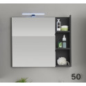 Miroir de salle de bain gris Messine