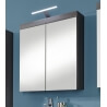 Armoire de toilette contemporaine gris foncé Bergamo