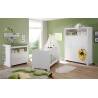 Armoire enfant contemporaine blanche Alexane