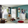 Lit bébé à barreaux contemporain coloris blanc Alissandre