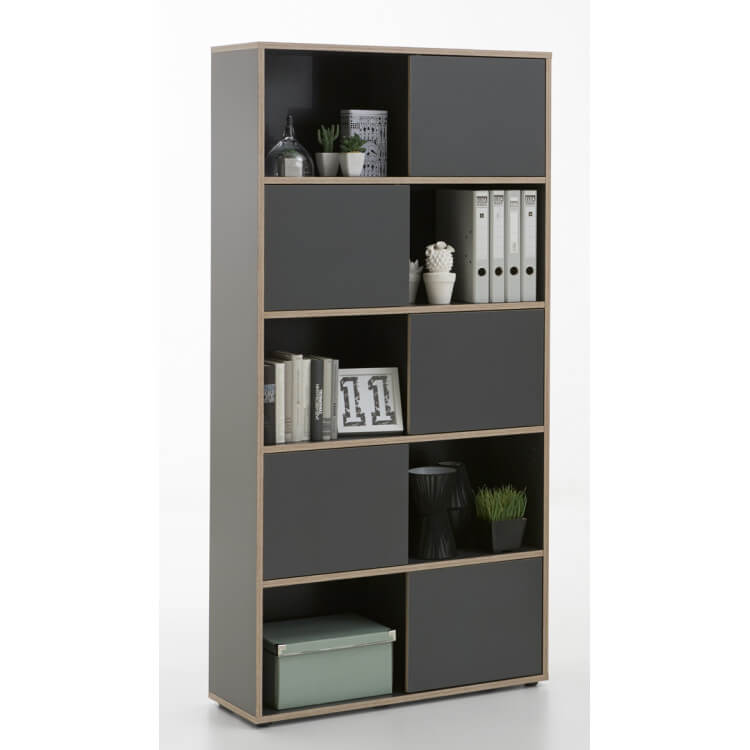 Etagère de rangement contemporaine anthracite Olivia II