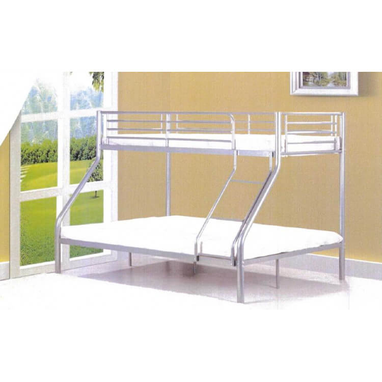Lits superposés en métal gris Nycos II