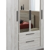 Chambre adulte contemporaine chêne gris Julietta